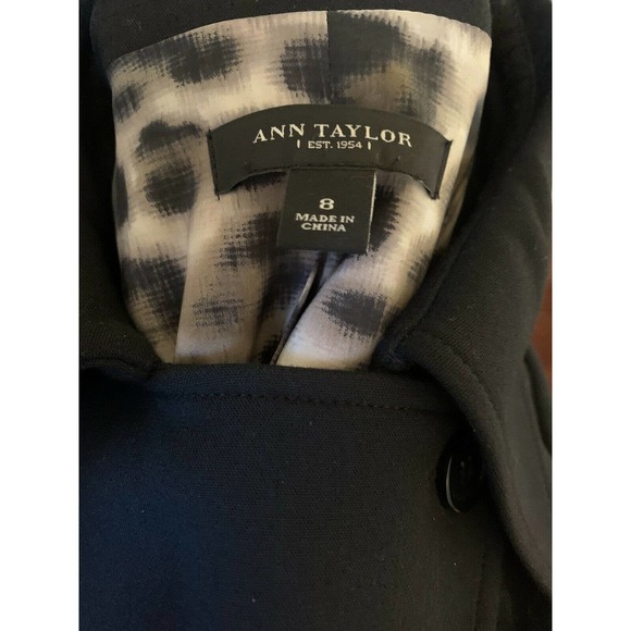 Ann Taylor Blazer Military Style Black - Picture 8 of 9